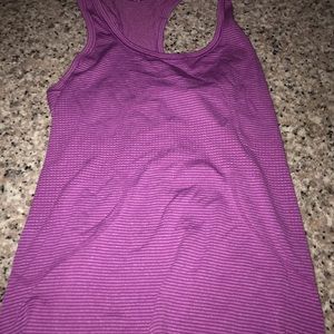 Purple lululemon swiftly tech tank top